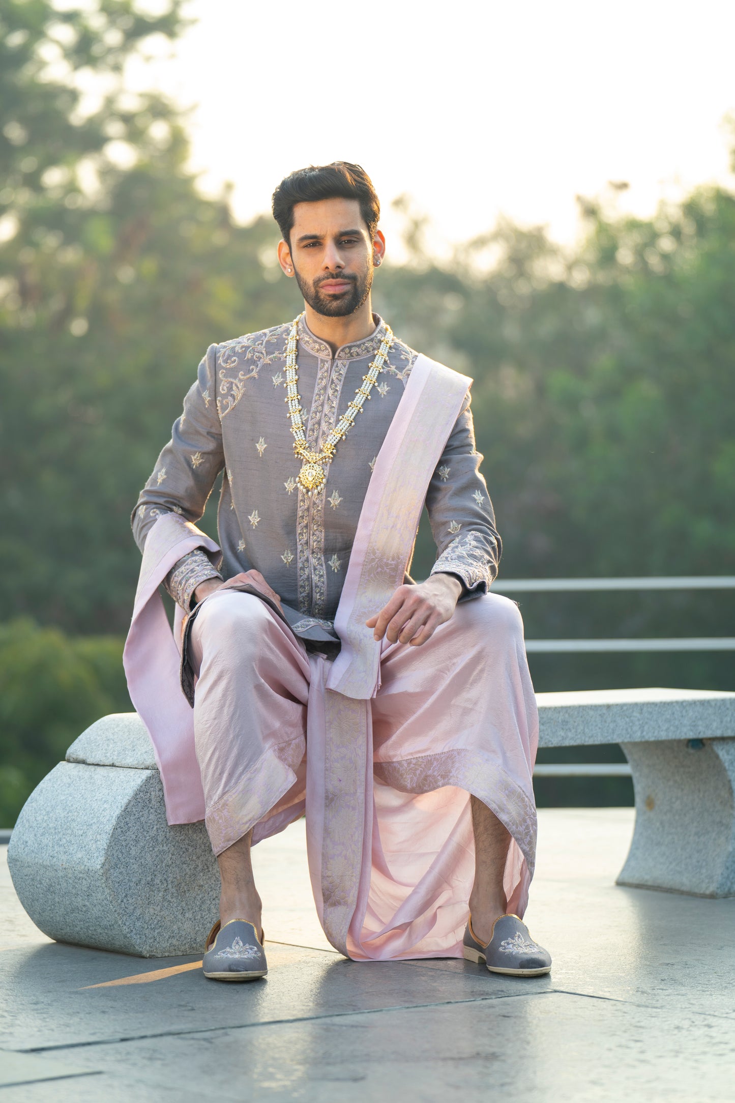 Grey Imperial Sherwani