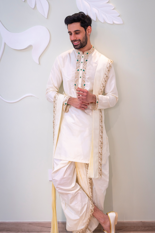 Regal Pattu Kurta - Elegant Ethnic Wear for Grand Occasions