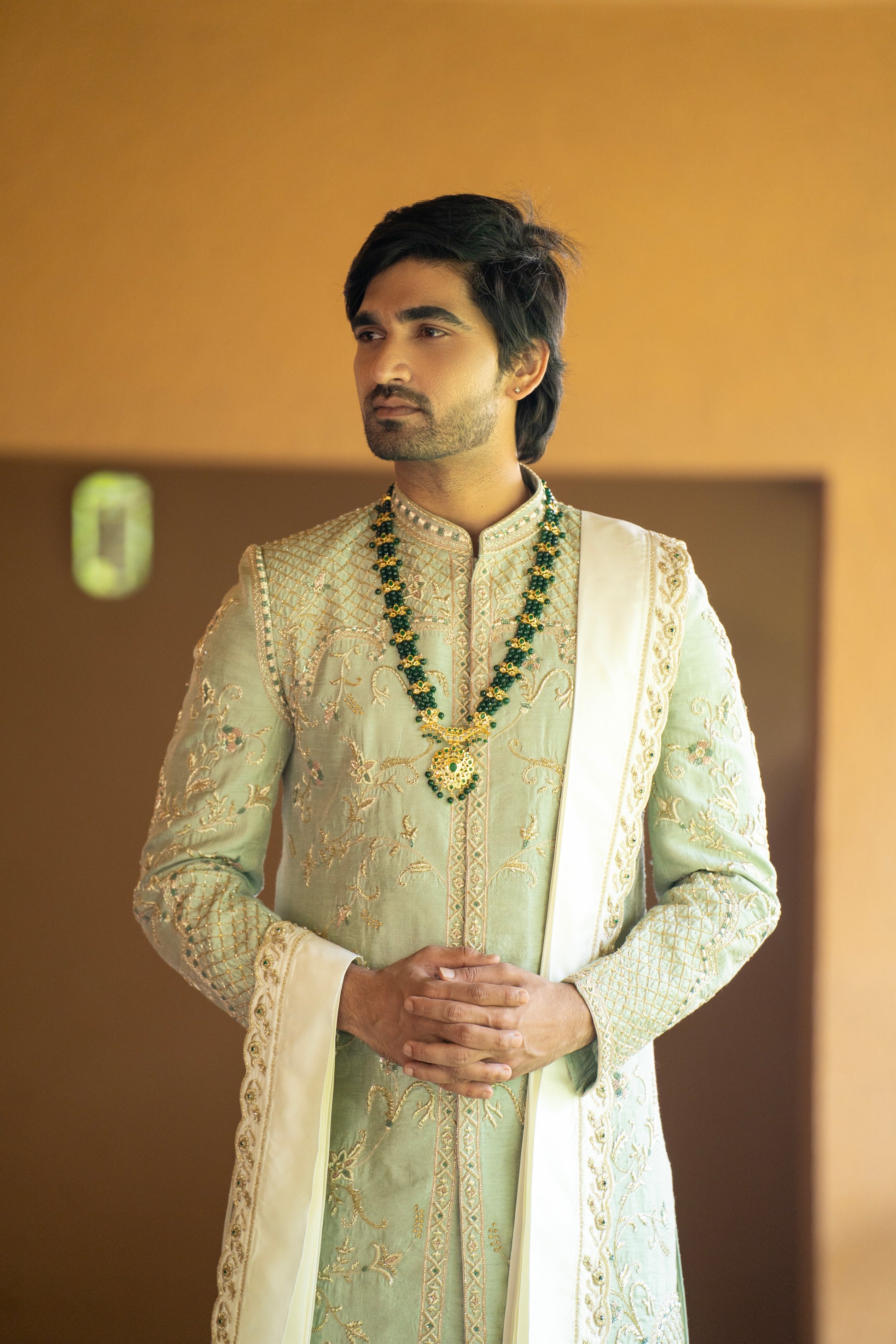 Prince Sage Sherwani Manish Malhotra Inspired Design Bhasker
